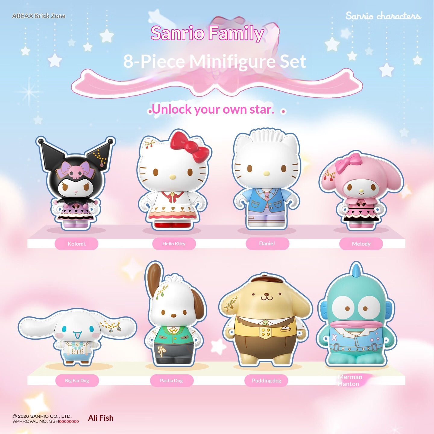 Women X Bags - Брелоки-подвески для сумок Areax Sanrio Characters