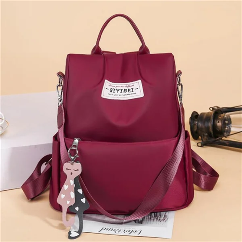 Women Bags H&M - Качественный водонепроницаемый рюкзак из ткани Оксфорд,